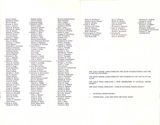 DGN 1989 Commencement Exercises Program - pages 4 & 5