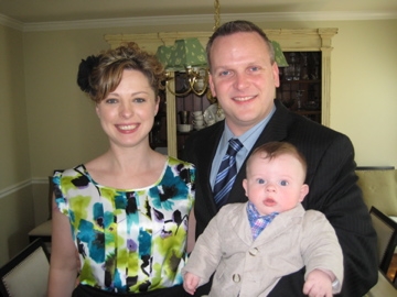 Pictured are me (duh), my wife Amy and our son Andrew.  This is from April 2009.  -- Steve Auten